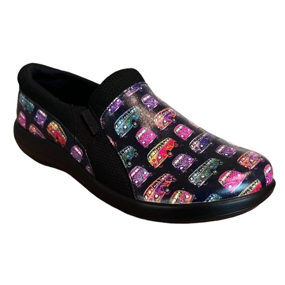 Alegria Duette Magic Bus Slip On Shoes Womens 7 EU 37 Comfort Clogs Nursing